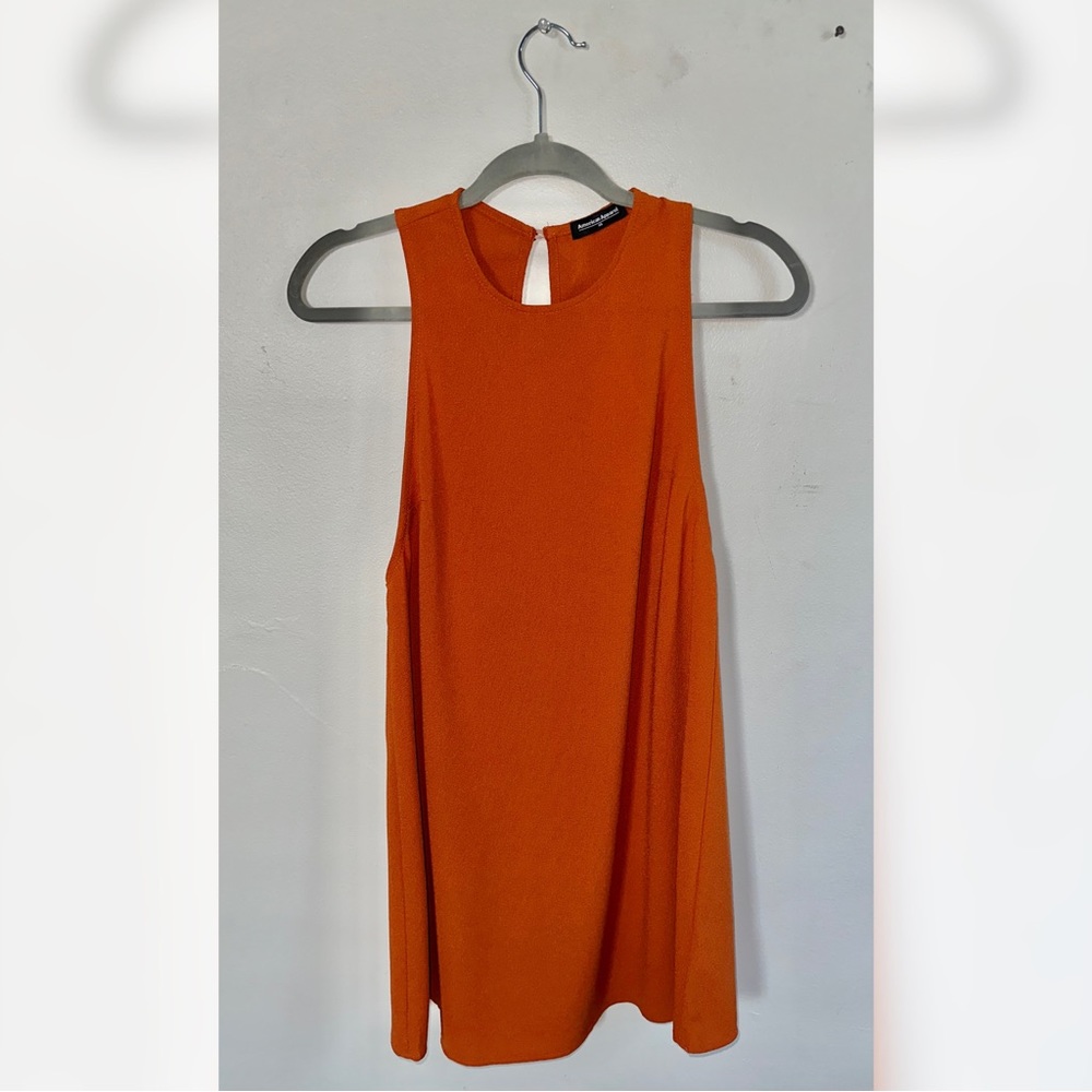 American Apparel Women’s XS Burnt Orange Sleeveless Swing Dress